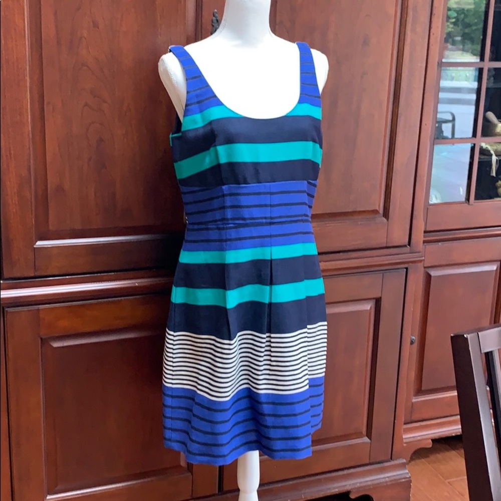 Loft striped dress NWT